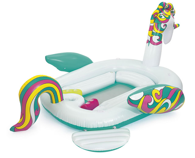 Bouee geante gonflable piscine Bestway LICORNE 590x404cm 6 personnes - Bouée gonflable Bestway Pour des heures de détente et de calme