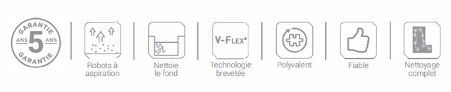 Robot piscine hydraulique Hayward NAVIGATOR V-FLEX - Nettoyeur hydraulique NAVIGATOR V-FLEX d'Hayward Simple et fiable