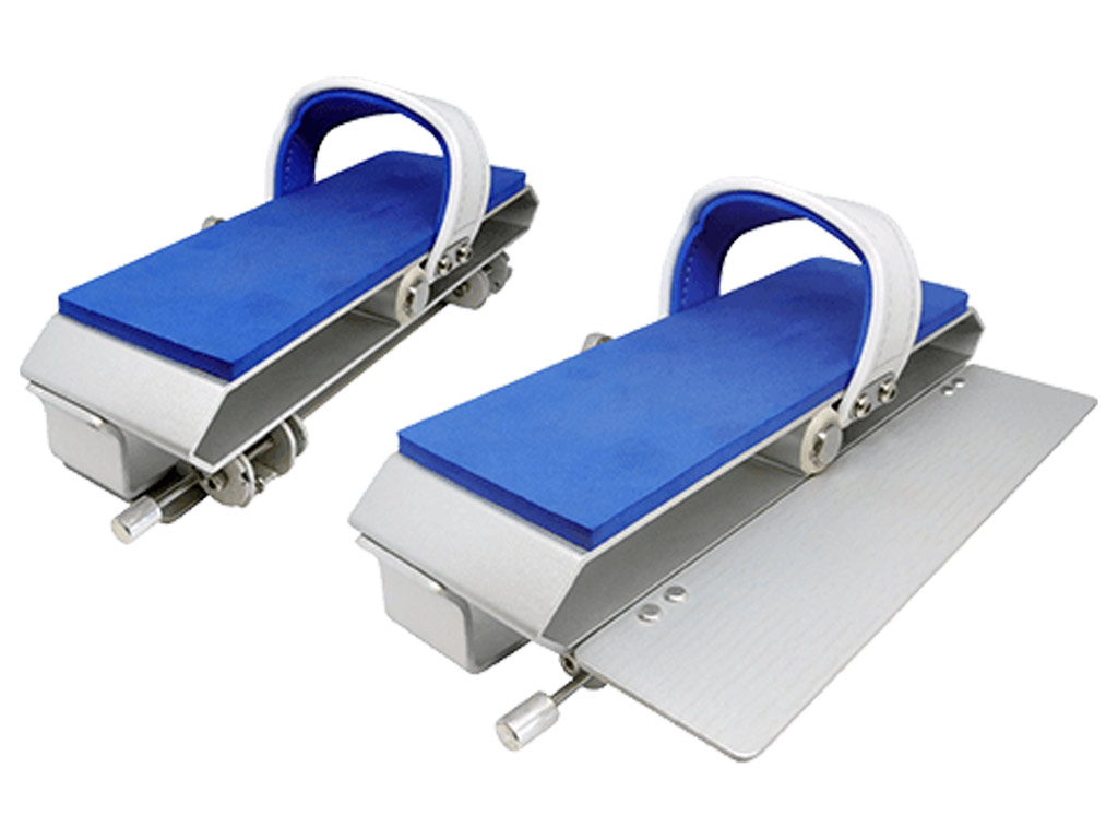 Kit de 2 pedales a clapet double vitesse ADS pour velos piscine Waterflex coloris bleu