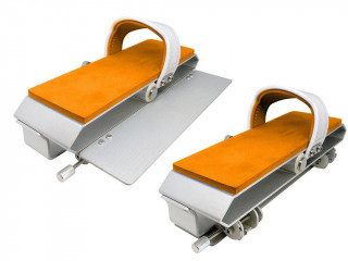 Kit de 2 pedales a clapet double vitesse ADS pour velos piscine Waterflex coloris orange