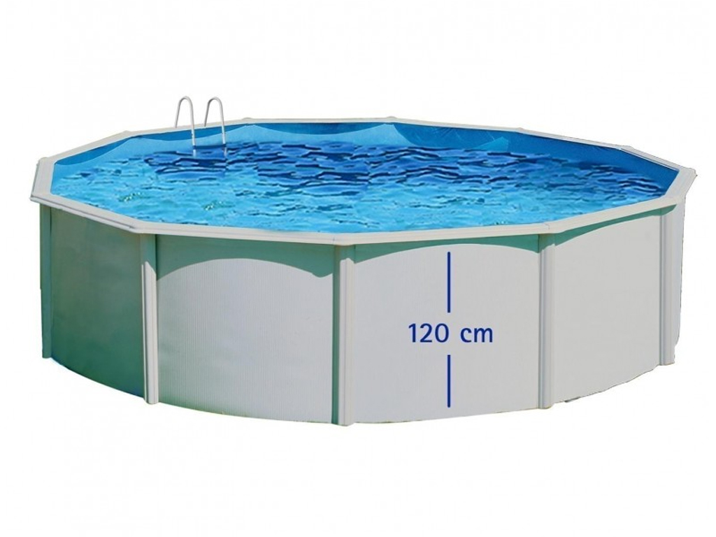 Kit piscine hors-sol acier Toi PRESTIGIO 120 ronde Ø550x120cm filtre a sable 8,5m³/h