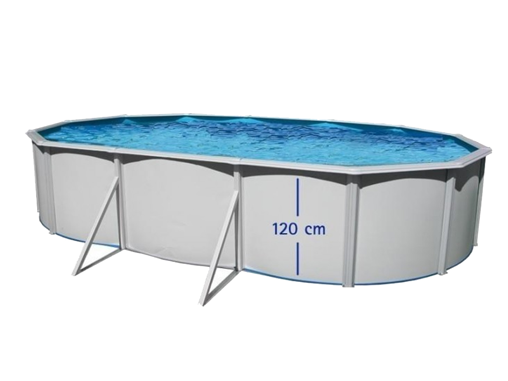 Kit piscine hors-sol acier Toi PRESTIGIO 120 Ovale 640x366x120 filtre a sable 8,5m³/h