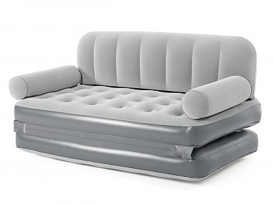 Canape gonflable convertible Bestway MULTI-MAX gris 188x152x64cm 2 Places avec pompe electrique