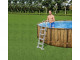 Kit piscine Bestway POWER STEEL SWIM VISTA ronde Ø549x122cm effet bois avec hublots - Autre vue