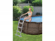 Kit piscine Bestway POWER STEEL SWIM VISTA POOL effet rotin 488x305x107cm avec hublots - Autre vue