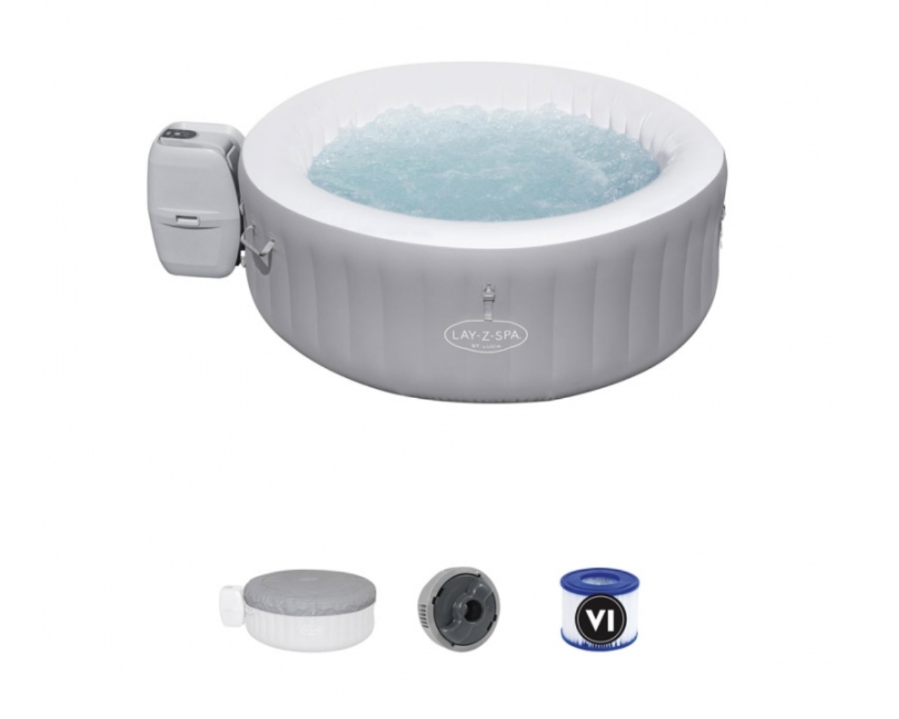 Spa gonflable rond ST. LUCIA AirJet Bestway Lay-Z-Spa 2 a 3 personnes