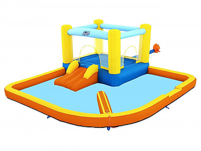 Parc aquatique gonflable Bestway Beach Bounce H2OGO! 365 x 340 x 152cm a soufflerie continue