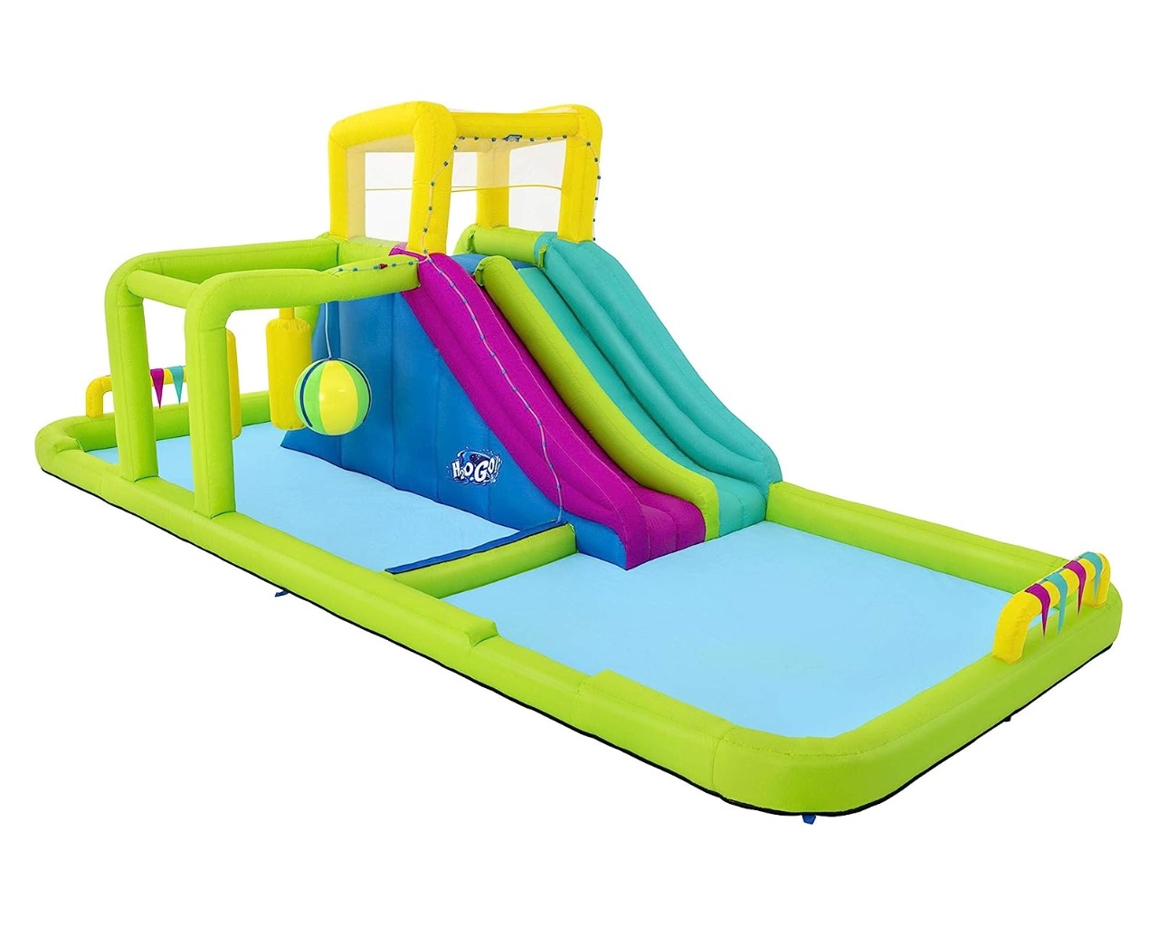 Parc aquatique gonflable Bestway Splash Course H2OGO! 710 x 310 x 265cm a soufflerie continue