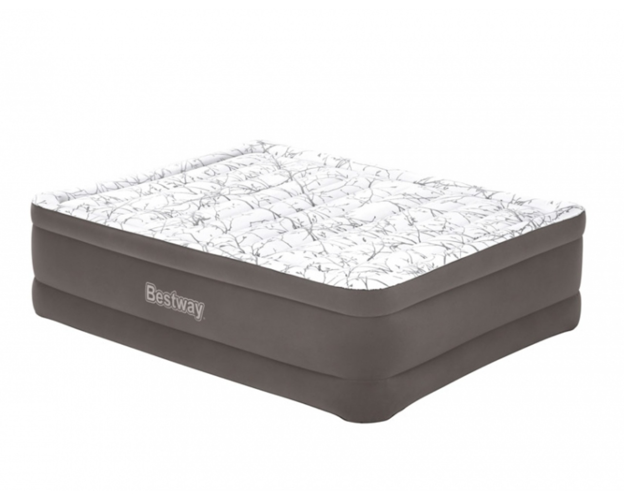 Lit matelas gonflable Bestway Tritech Fashion Flock 2.03m x 1.52m x 56cm 2 places pompe integree