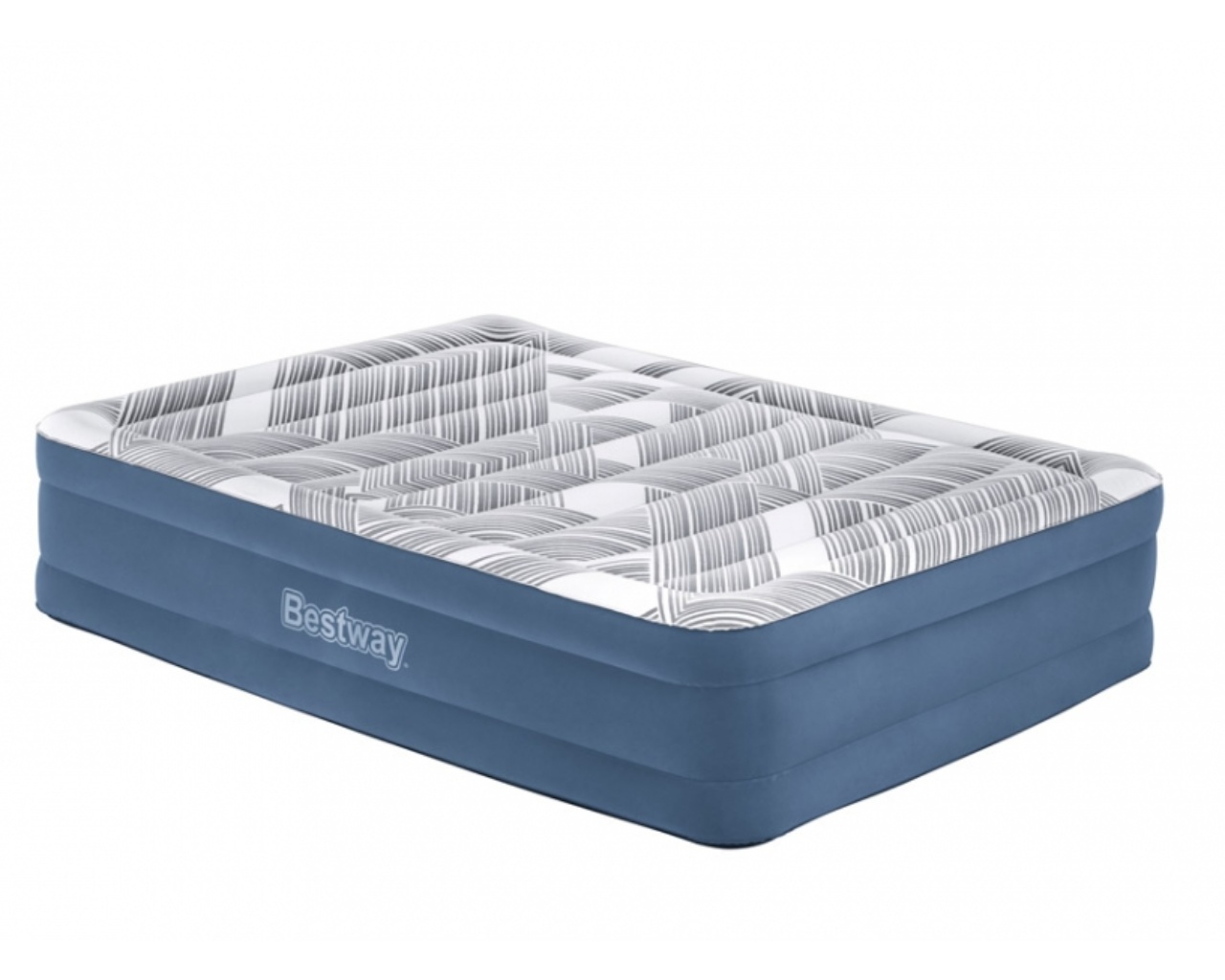 Lit matelas gonflable Bestway Tritech Fashion Flock 2.03m x 1.52m x 46cm 2 places pompe integree