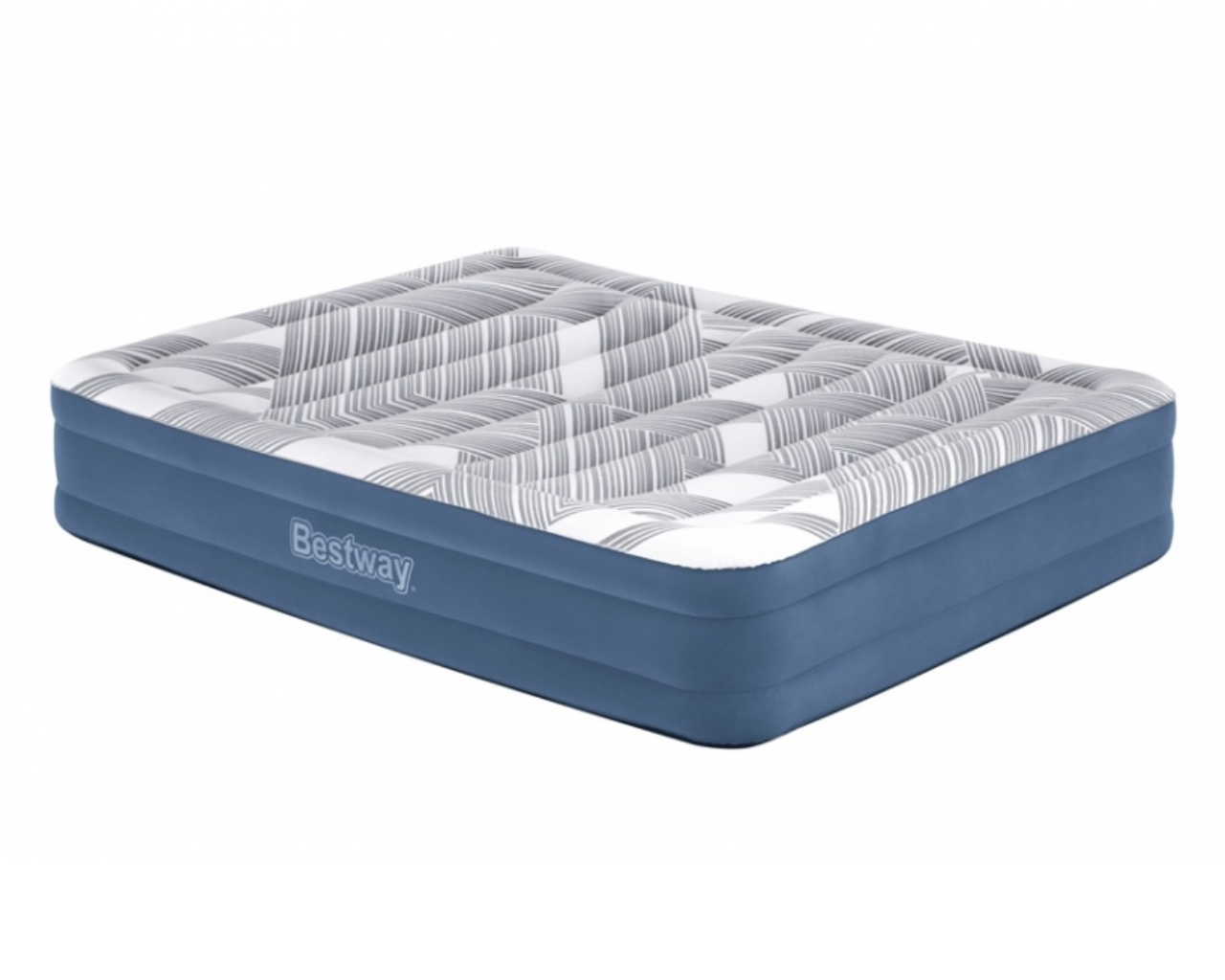 Lit matelas gonflable Bestway Tritech Fashion Flock 2.03m x 1.52m x 36cm 2 places pompe integree