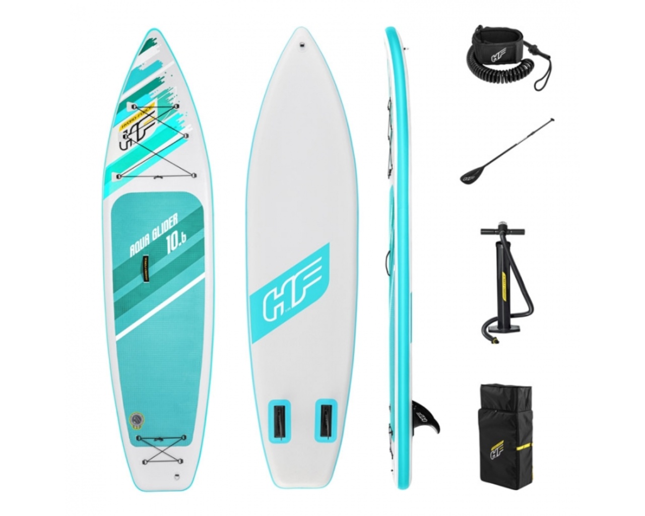 Paddle SUP gonflable Bestway AQUA GLIDER TravelTech 3,20 m Hydro-Force