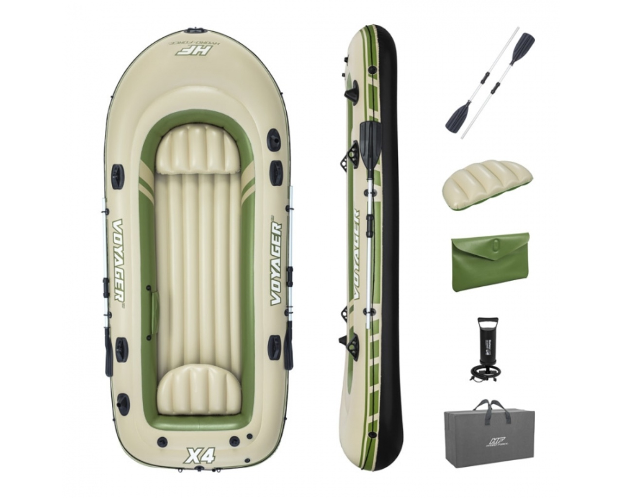 Bateau Raft gonflable Bestway VOYAGER 3,5m Hydro-Force 4 places