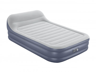 Matelas Gonflable Double Bestway Tritech SleekFlow 226x152x84 cm Pompe electrique Integree et Dossier