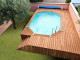 Piscine bois Ubbink AZURA octogonale allongee 355x490x130cm liner bleu - Autre vue