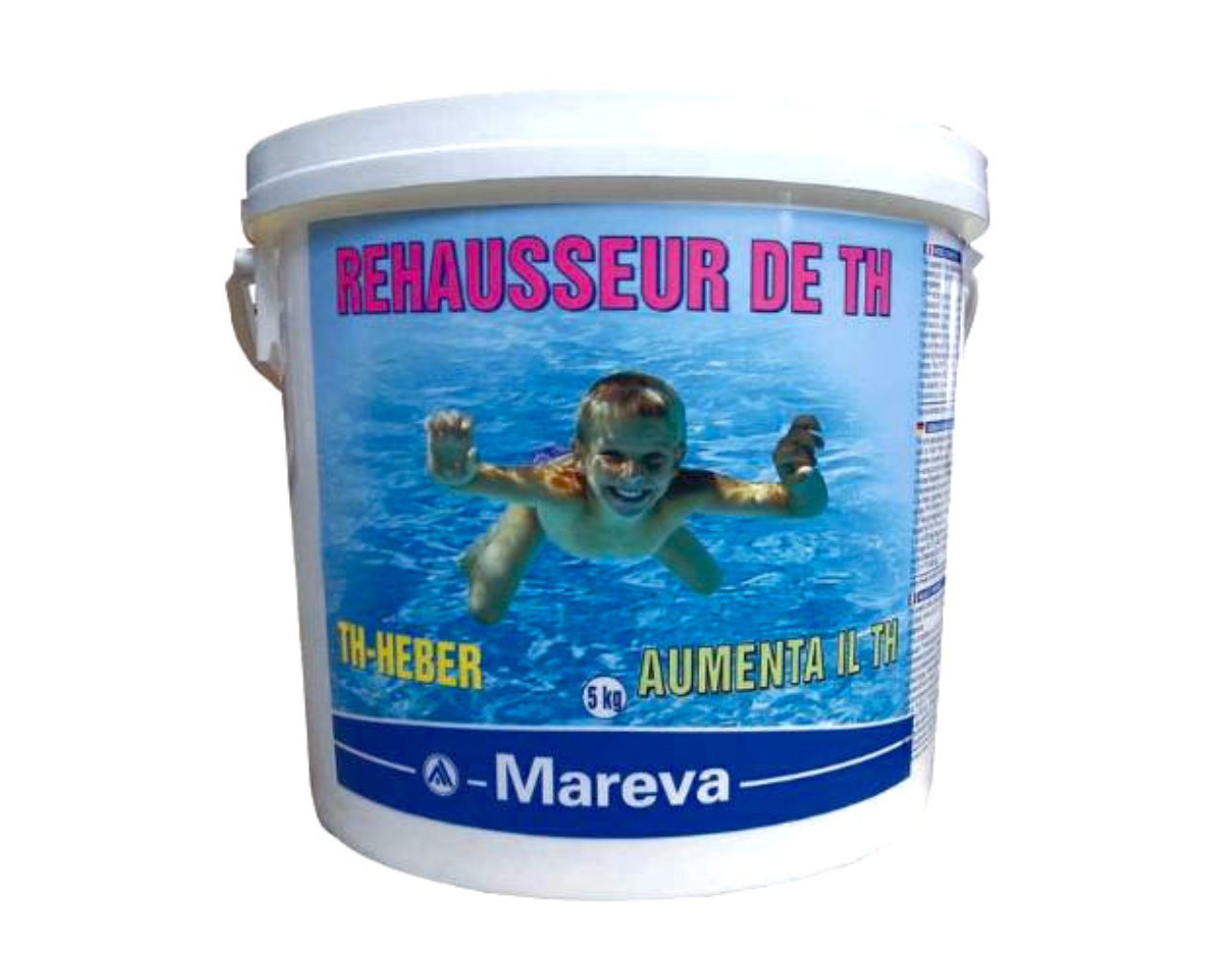 Traitement piscine Mareva durete eau Rehausseur TH+ poudre 5kg