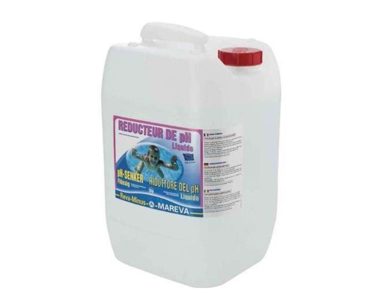 Traitement piscine Mareva REVA MINUS pH- liquide 20L 30% PRO