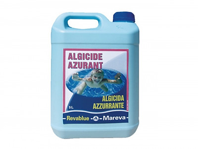 Traitement piscine Mareva REVABLUE anti-algues azurant 5L