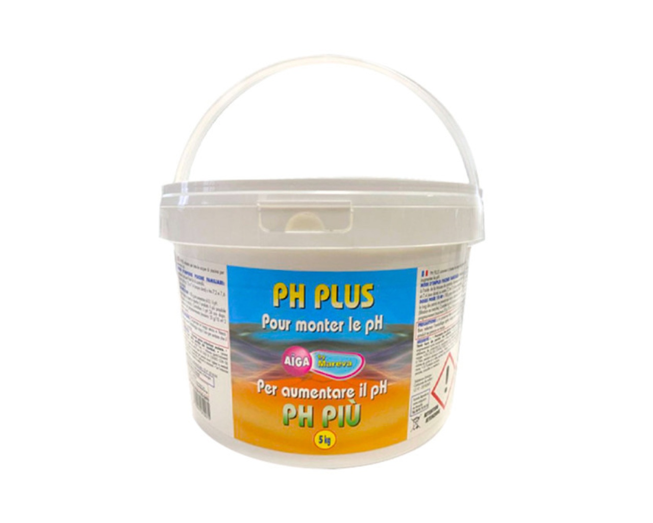 Traitement piscine rehausseur pH Mareva AIGA pH+ 5kg