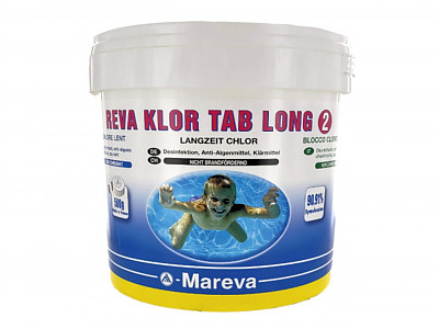 Traitement Mareva REVA KLOR TAB LONG galet desinfectant 500g seau 10kg