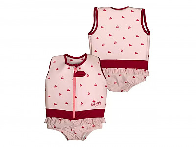 Maillot de bain flottant enfant PLOUF Cerise Rose poudre fille 5 ans (19/21kg)