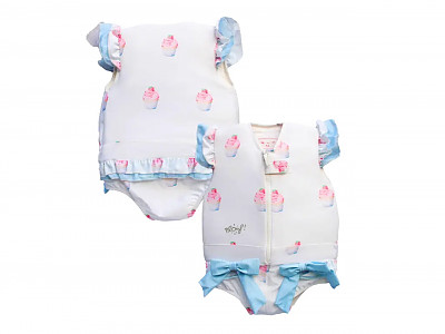 Maillot de bain flottant enfant PLOUF Charlotte Blanc fille 2 ans (13/15kg)