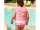 Maillot de bain flottant enfant PLOUF Flamingo Rose fille 2 ans (13/15kg) - Autre vue