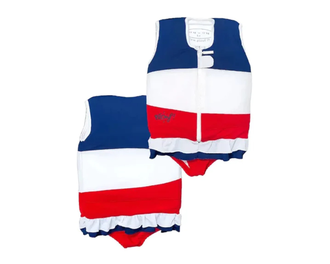 Maillot de bain flottant enfant PLOUF France Blanc fille 4 ans (17/19kg)