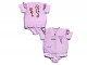 Maillot de bain flottant enfant PLOUF Hippocampe Lavande fille 2 ans (13/15kg) - Autre vue