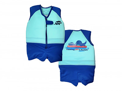 Maillot de bain flottant enfant PLOUF BB Trex Bleu garcon 5 ans (19/21kg)