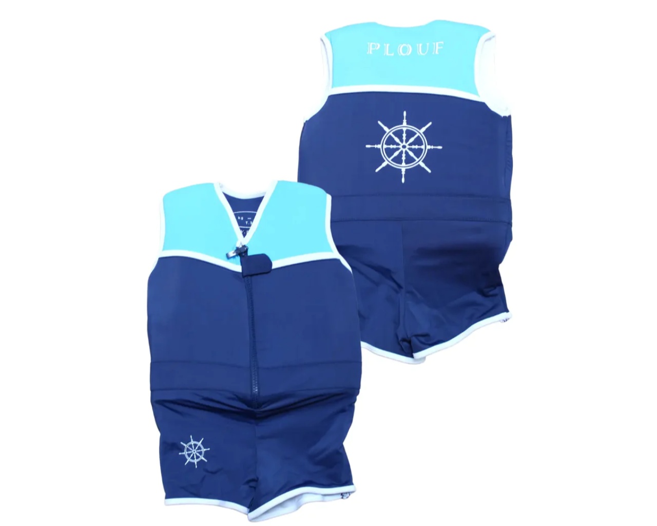 Maillot de bain flottant enfant PLOUF Sailor Junior Marine garcon 3 ans (15/17kg)