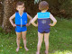 Maillot de bain flottant enfant PLOUF Sailor Junior Marine garcon 3 ans (15/17kg) - Autre vue