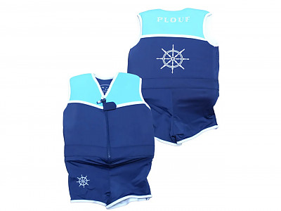 Maillot de bain flottant enfant PLOUF Sailor Junior Marine garcon 3 ans (15/17kg)