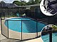 Cloture piscine filet demontable SECURIPOOL by Aqualux Noire 1m fixations 16mm
