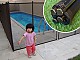Cloture piscine filet demontable SECURIPOOL by Aqualux Noire 1m fixations 16mm - Autre vue