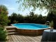 Piscine bois allongee Ubbink OLYMPIA 500x350x120cm Liner Bleu - Autre vue