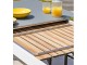 Table de jardin aluminium HONFLEUR gris anthracite plateau verre + rallonge DCB GARDEN TB250 - Autre vue