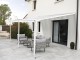 Pergola adossee DCB GARDEN CIELO 4x3m aluminium blanc, 9.36 m²