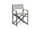 Fauteuil de jardin pliant HONFLEUR gris anthracite DCB GARDEN