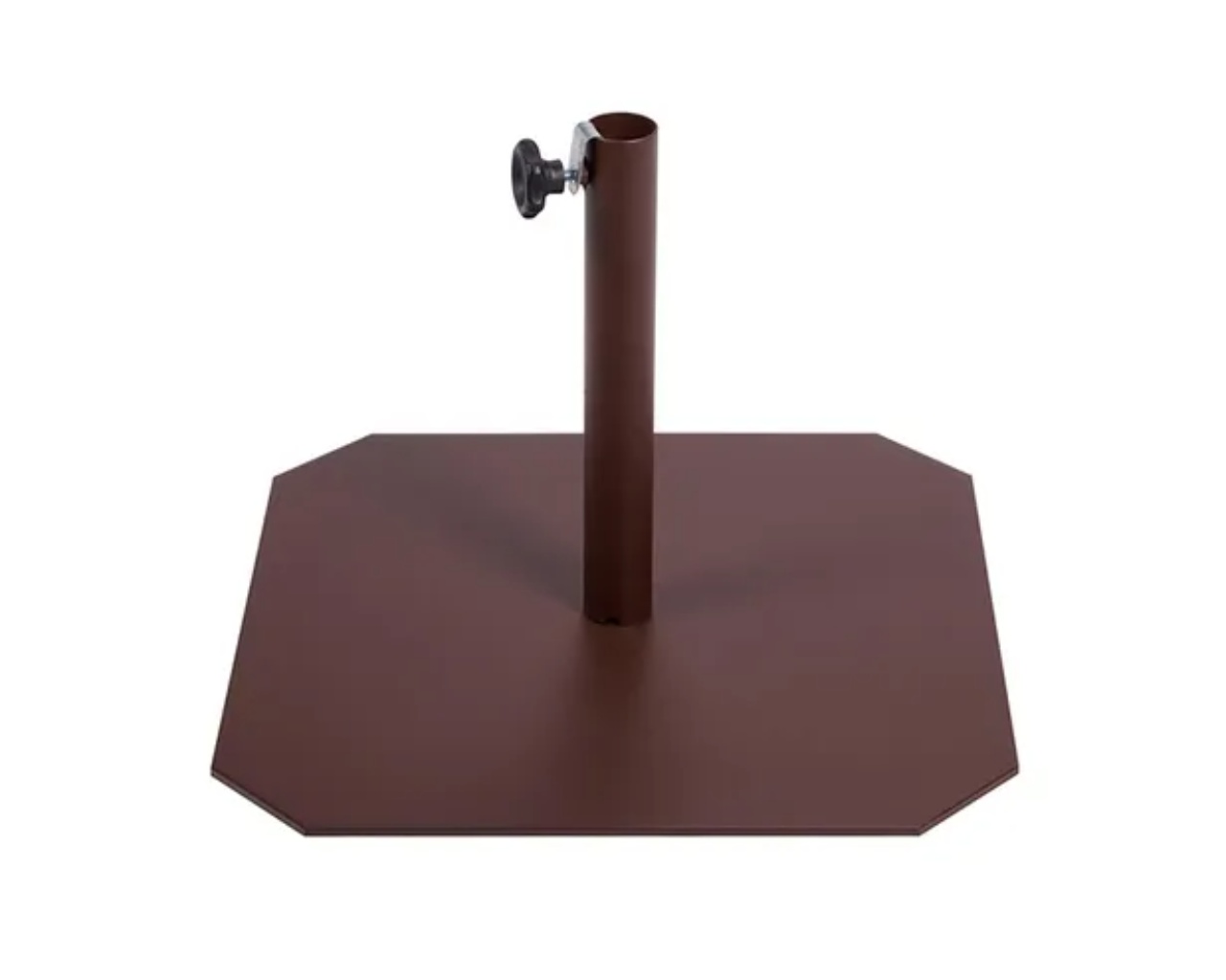 Pied de parasol autoportant FIT 45 en acier laque marron DCB Garden