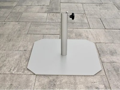 Pied de parasol autoportant FIT 45 en acier laque gris DCB Garden