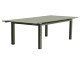 Table de jardin MIAMI 240/300x100 cm en aluminium kaki avec rallonge DCB Garden