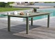 Table de jardin MIAMI 240/300x100 cm en aluminium kaki avec rallonge DCB Garden - Autre vue