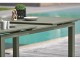 Table de jardin MIAMI 240/300x100 cm en aluminium kaki avec rallonge DCB Garden - Autre vue