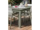 Table de jardin MIAMI 240/300x100 cm en aluminium kaki avec rallonge DCB Garden - Autre vue