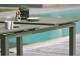 Table de jardin MIAMI 240/300x100 cm en aluminium kaki avec rallonge automatique DCB Garden - Autre vue