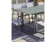 Table de jardin MIAMI 240/300x100 cm en aluminium kaki avec rallonge automatique DCB Garden - Autre vue