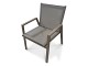 Fauteuil de jardin empilable FLORIDE en textilene et aluminium gris DCB Garden