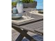 Table de jardin FLORIDE 180/240x100cm alu quartz avec rallonge automatique DCB Garden - Autre vue