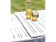 Table de jardin FLORIDE 180/240x100 cm en aluminium blanche rallonge automatique DCB Garden - Autre vue